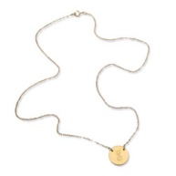 Letter coin necklace